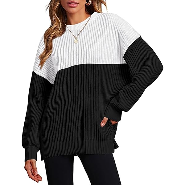 Amazon.com: Zeagoo Women 2024 Winter Oversized Sweater Crew