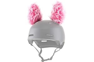 ParaWild Lynx Helmet Accessories w/Sticky Hook & Loop Fastener Adhesive (Helmet not Included), Fun Helmet Bunny/Rabbit Ears/Covers for Snowboarding, Skiing, Biking for Kids, Toddlers and Adults