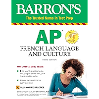 AP French Language and Culture with Online Test & Downloadable Audio (Barron's Test Prep) (French Edition) book cover