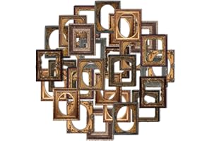 Obujopal 30Pcs Vintage Scrapbook Paper Photo Frame for Scrapbooking Junk Journal Collage Diary Embellishment DIY Photo Album DIY Craft Decoration, 10 Patterns (YSDC3)