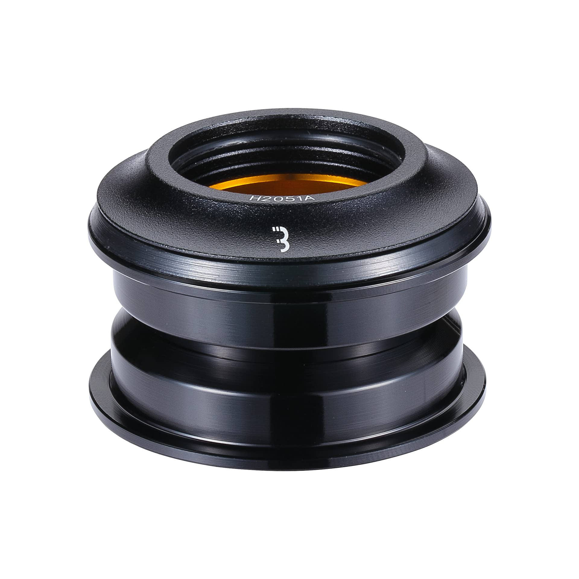 BBB Cycling Semi-Integrated Headset 1.1/8” Open Crown CrMo Bearing Black Semi-Integrated Headset BHP-51
