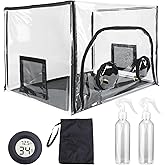 ACover Large Still Air Box Mushroom, Mushroom Grow Bag Kit Mycology Fume Hood Propagation Stations Grow Kit Monotub Kit Mushr