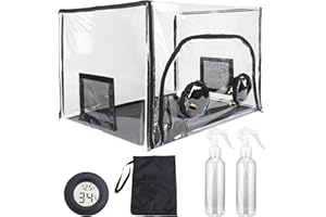 ACover Large Still Air Box Mushroom, Mushroom Grow Bag Kit Mycology Fume Hood Propagation Stations Grow Kit Monotub Kit Mushroom Planting Bag Tent for Spores Horticulture Supplies,31.5x 20.5x 20.5inch