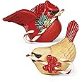 Lenox Winter Greetings Bird Salt and Pepper Set, 0.45 LB, Red & Green