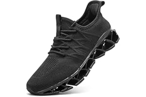 HETOHEC Mens Slip on Walking Running Shoes Blade Tennis Casual Fashion Sneakers Comfort Non Slip Work Sport Athletic Trainer