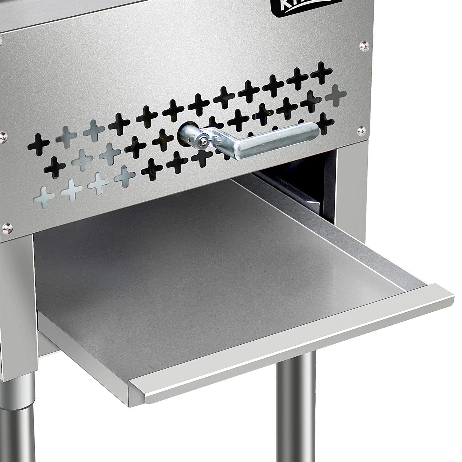 KITMA 16" Gas Wok Range Commercial Natural Gas Cooking Range Restaurant Equipment, 110,000