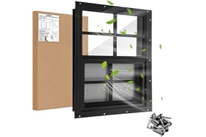 JONRIOX 16" W x 16" H Shed Window,Sliding Window, Aluminum Grey Flush Mount with Tempered Glass and Stainless Steel Screen, Playhouse Window, Chicken Coop Window, Household Window.(Gray 1 Pack)