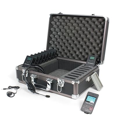 Williams Sound DWS TGS 10 2.0 Digi-Wave One Way Tour Guide System 10, Four independent tour groups can be operating simultaneously within a range of up to 100 feet outdoors/200 feet indoors