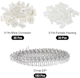 sourcing map 2.54mm XH 6 Pin Connector Kit Male Female Header Right Angle view 3