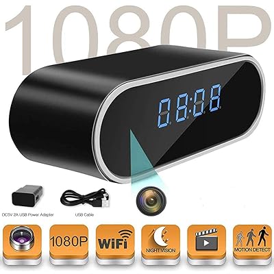 Wireless Hidden Camera Clock with Full HD 1080P Jordan Ubuy