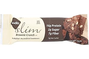 NuGo Nutrition - Slim Bar Brownie Crunch - 1.59 oz(Pack of 12)
