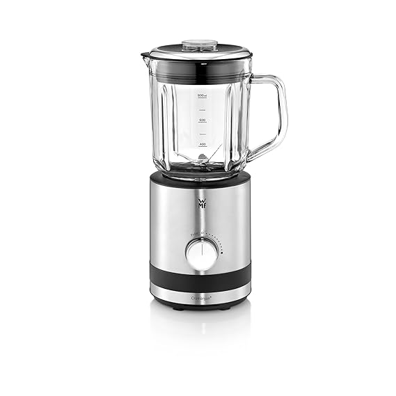 WMF KÜCHENminis Kompaktmixer, Standmixer, 400 Watt, Glasbehälter 0,8 l, Pulsstufe, cromargan matt/silber