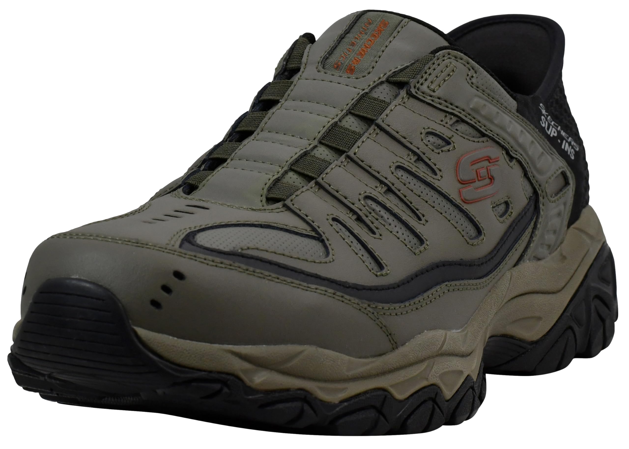 Photo 1 of Skechers Men's Afterburn M.Fit Grill Captain Shoe, Olive/Black, 11 M US