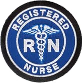 Registered Nurse Medical Symbol Blue Patch, Medical Patches