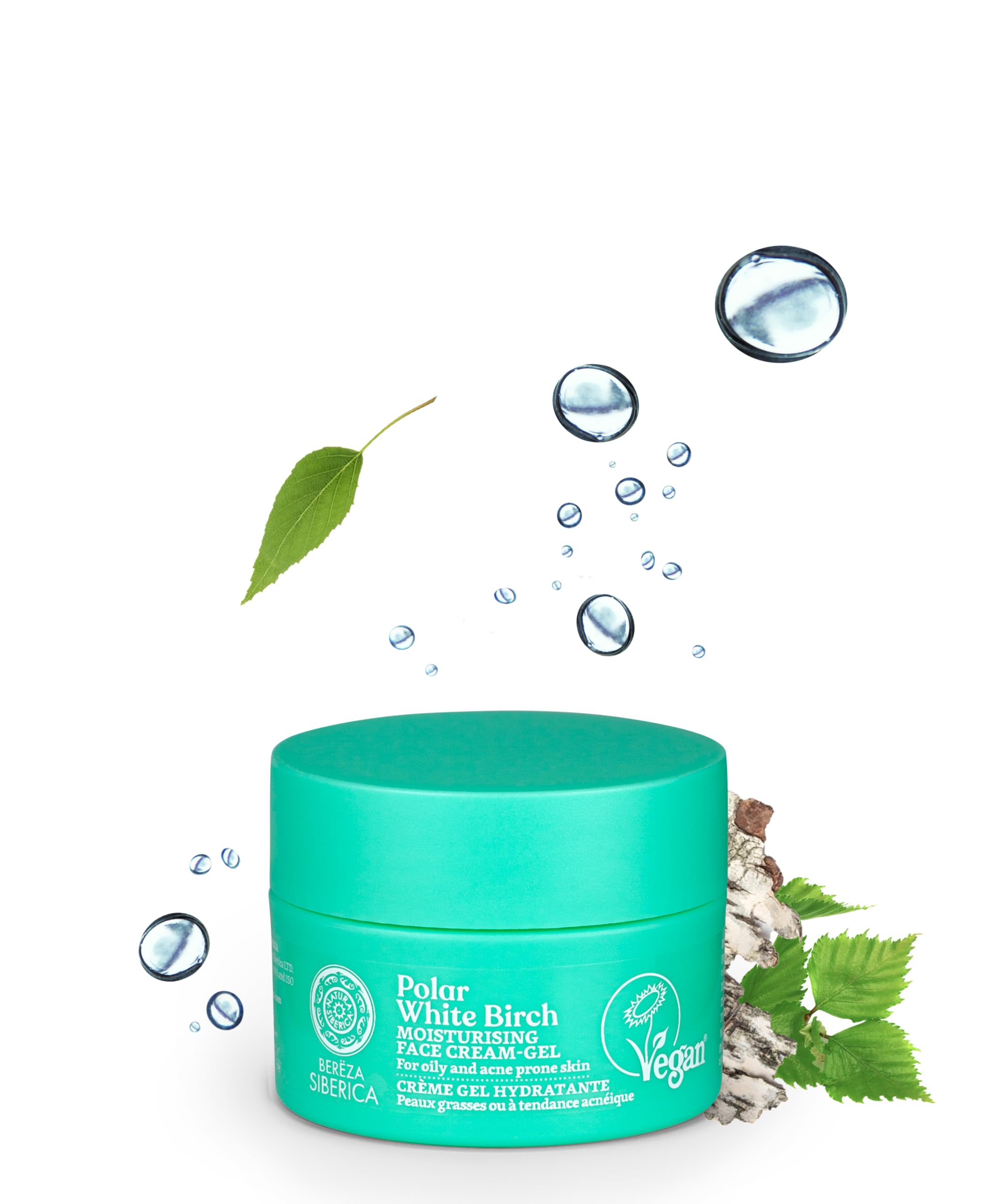 Natura Siberica Polar White Birch Moisturizing face cream-gel, 50 ml