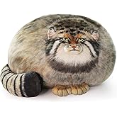 Pallas Cat Stuffed Animal, 45cm/18inch Steppe Cat Plush Cute Plushies for Girls,Kitten Soft Plush Throw Pillow Doll Big Plush Toy Decoration Doll Gift for Kids, Boys, Girls Birthday Christmas
