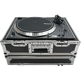 Turntable Flight Case Fits Technics 1200 - Harmony Cases | Foam lined interior, road ready DJ travel transport, protects your deck between gigs, built for touring and club setups