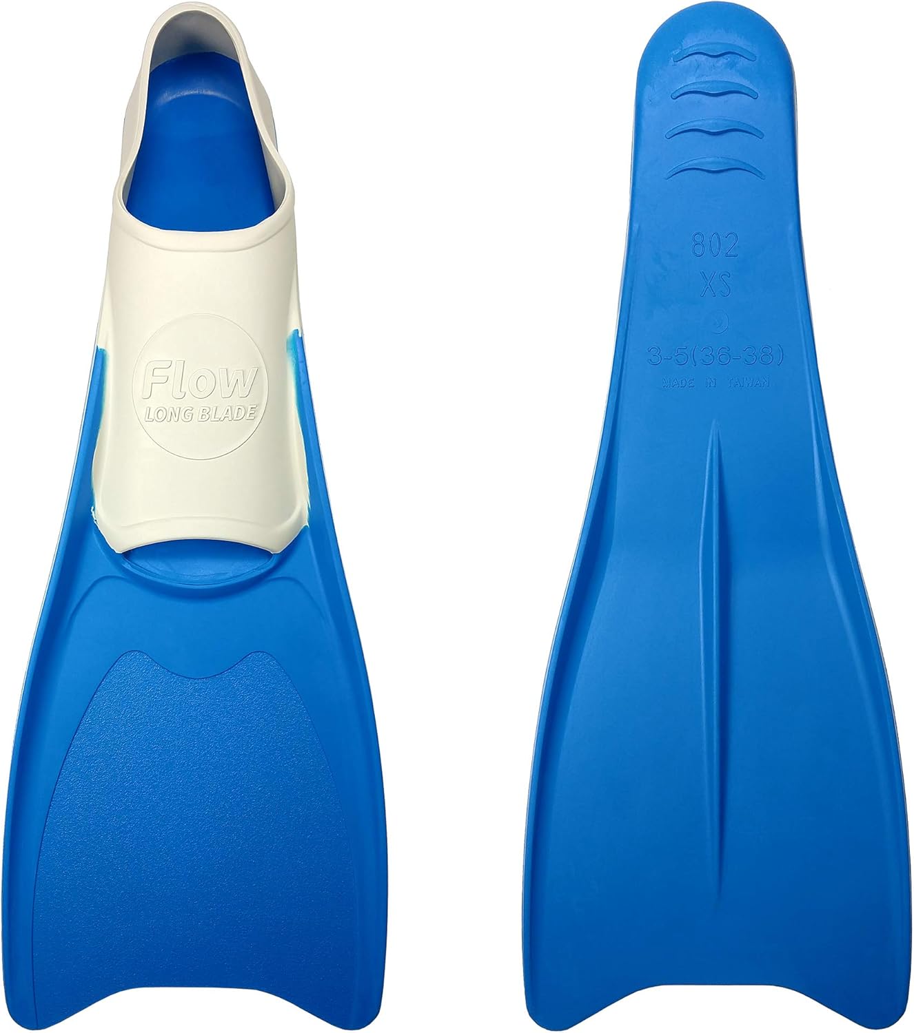 Flow Long Swim Fins for Swimming Training Youth Sizes for Kids Sports