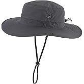 Connectyle Sun Hat for Men Women Outdoor UV Protection Safari Hat for Fishing Hiking Gardening Breathable Cowboy Hat UPF50