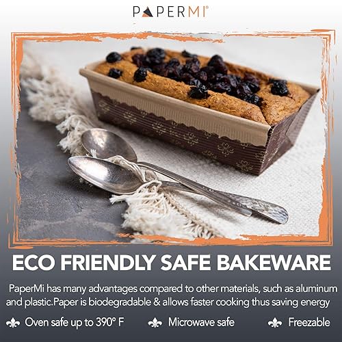 Loaf Cake Disposable Paper Mini Loaf Pans Disposable Paper Baking