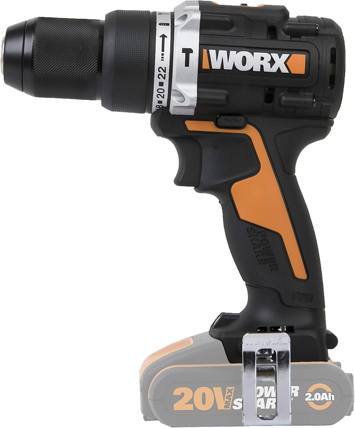 WORX Nitro 18V (20V MAX) Cordless Impact Drill, PowerShare, Brushless Motor, 60Nm,13mm Chuck, Variable Speed Control - Image 3