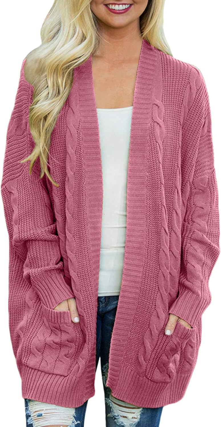 twisted front knit long sleeve sweater