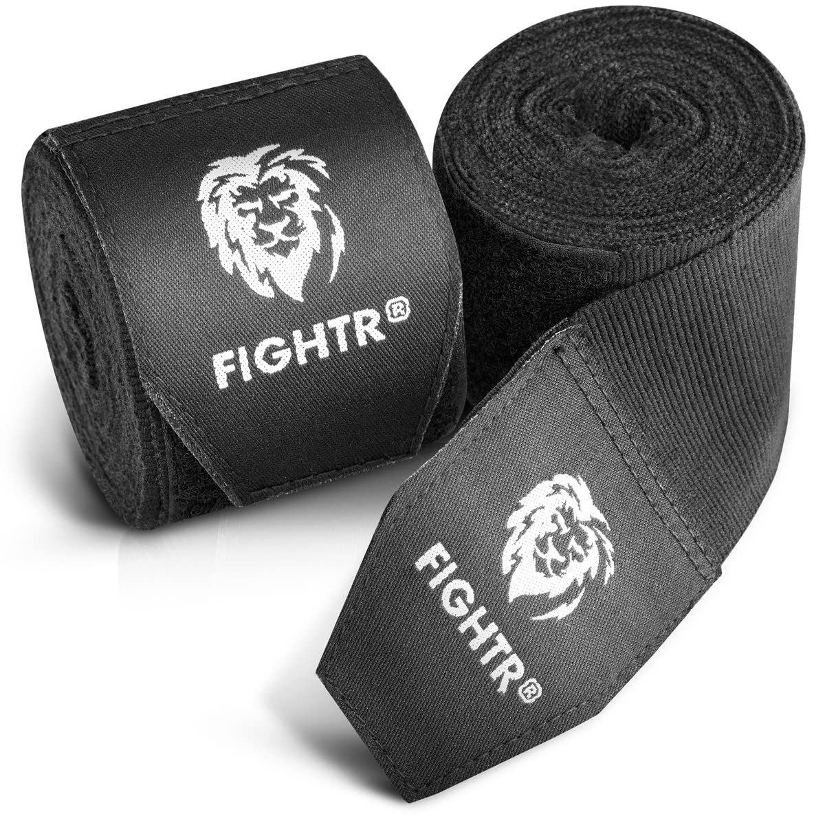 FIGHTR® Premium Boxing Hand Wraps for max. stability and protection | 4m semi elastic Boxing Gloves with thumb loop for Boxing, MMA, Mauy Thai - Bandage