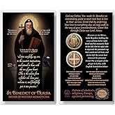 THE SAINTS COLLECTION St. Benedict of Nursia Laminated Prayer Cards pack of 20