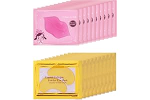 EAKROO 20 Pairs Lip Mask & Eye Mask, Under Eye Patches, Lip Mask Skincare, Bridesmaid Gifts, Bachelorette Party Favors, Bridesmaid Proposal Gifts, Hangover Kit, Bulk Gifts, Cheer Gifts, Bridal Shower Gifts