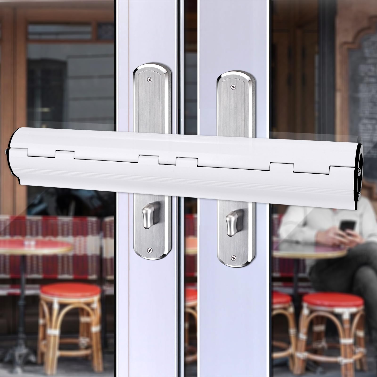 XEERUN Patio Door Security Lock, High Security Patio French Door Lock, Door Safety Locks for French Double Doors Conservatory Doors