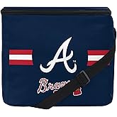 FOCO MLB Officially Licensed Primary Logo Team Stripe 6 or 12 Pack Soft Insulated Game Day Baseball Lunch Tote Cooler