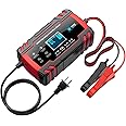 Mbumjpih Battery Charger 10-Amp 12V and 24V Fully-Automatic Smart Car Battery Charger, Battery Desulfator with Temperature Compensation, and Battery Maintainer Trickle Charger