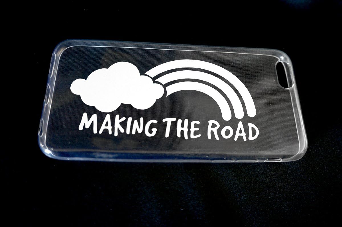 Amazon 虹 Making The Road レインボー ステッカー 車ガラス 給油口 白 P01 ステッカー デカール 車 バイク