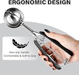 TJ POP Large Ice Cream Scoop 60ml 23cm Stainless Steel with Easy Release view 6