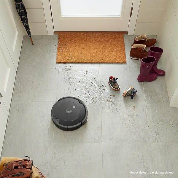 iRobot   Robot aspirador Roomba 692 Wifi para alfombras y suelos Dirt Detect Sistema de limpieza en 3 fases Smart Home y control App Sugerencias personalizadas Compatible con asistentes voz