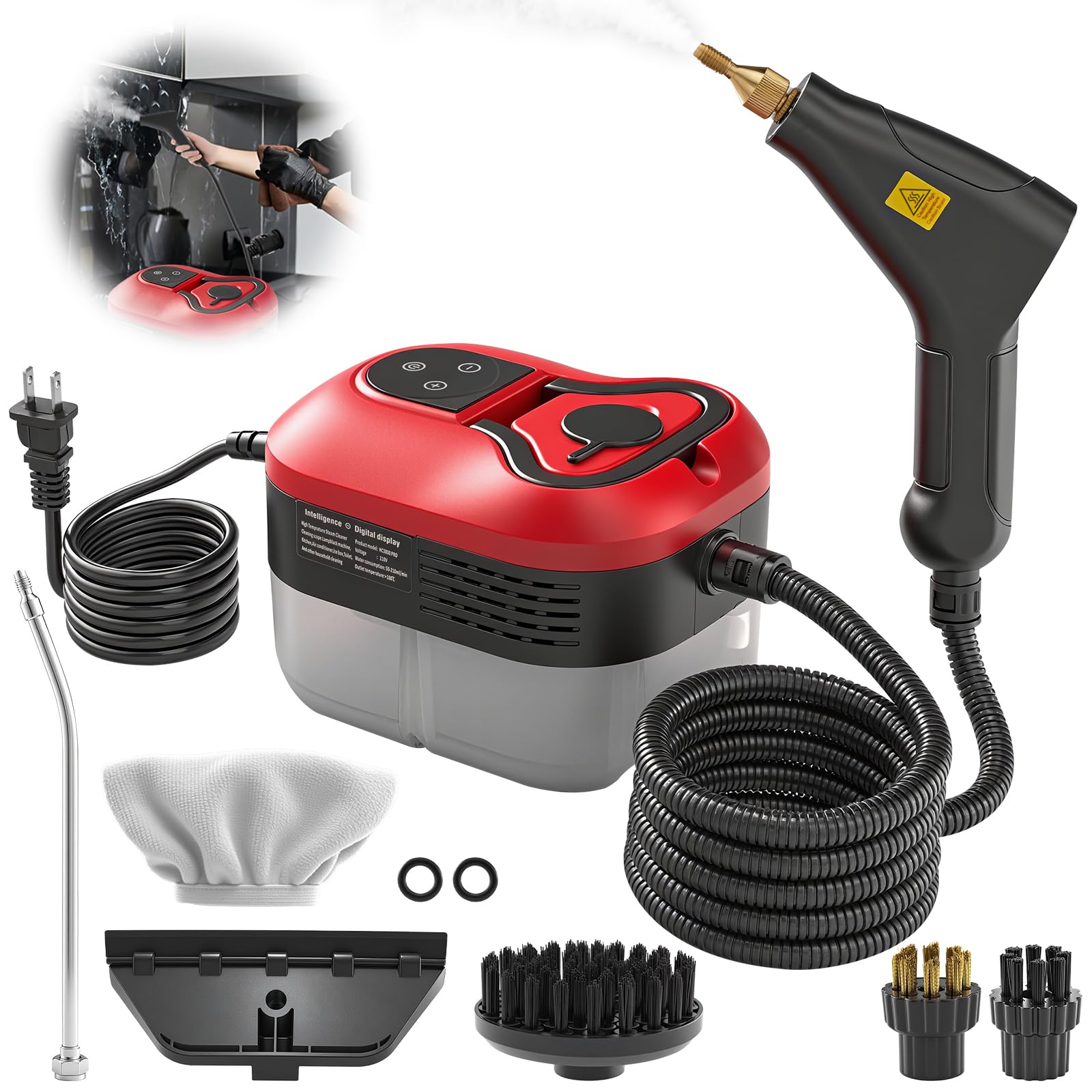 Photo 1 of ***only 1 part*** Saker Steam Cleaner for Home,6-Level Adjustable Steamer for Cleaning,Portable Handheld Steam Cleaner,Portable Steamer for Cleaning,Suitable for Kitchen Cleaning,Bathroom,Living Room