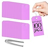 100 Plastic Shipping Tags