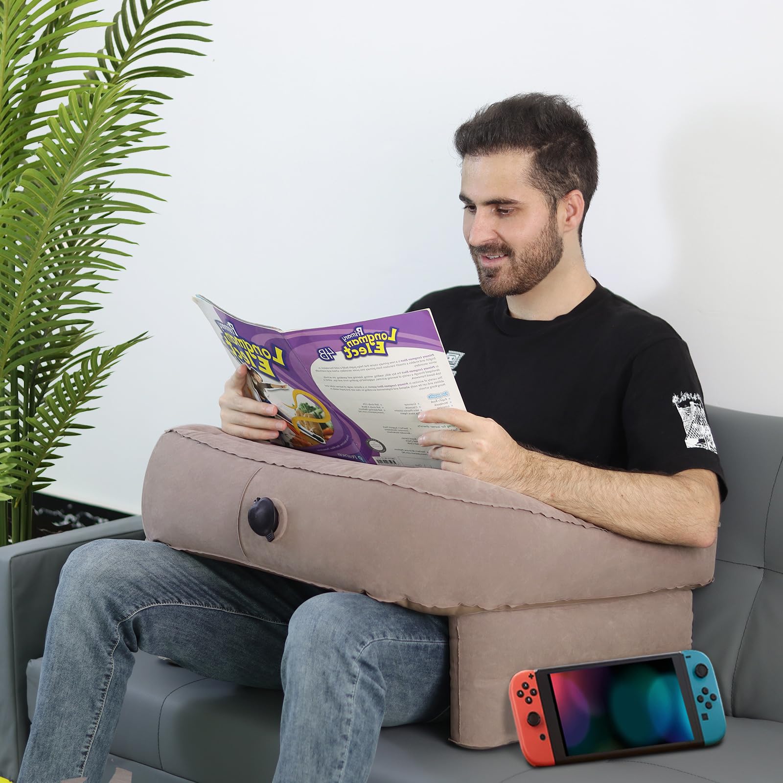 KEYGO Inflatable Reading Pillow for