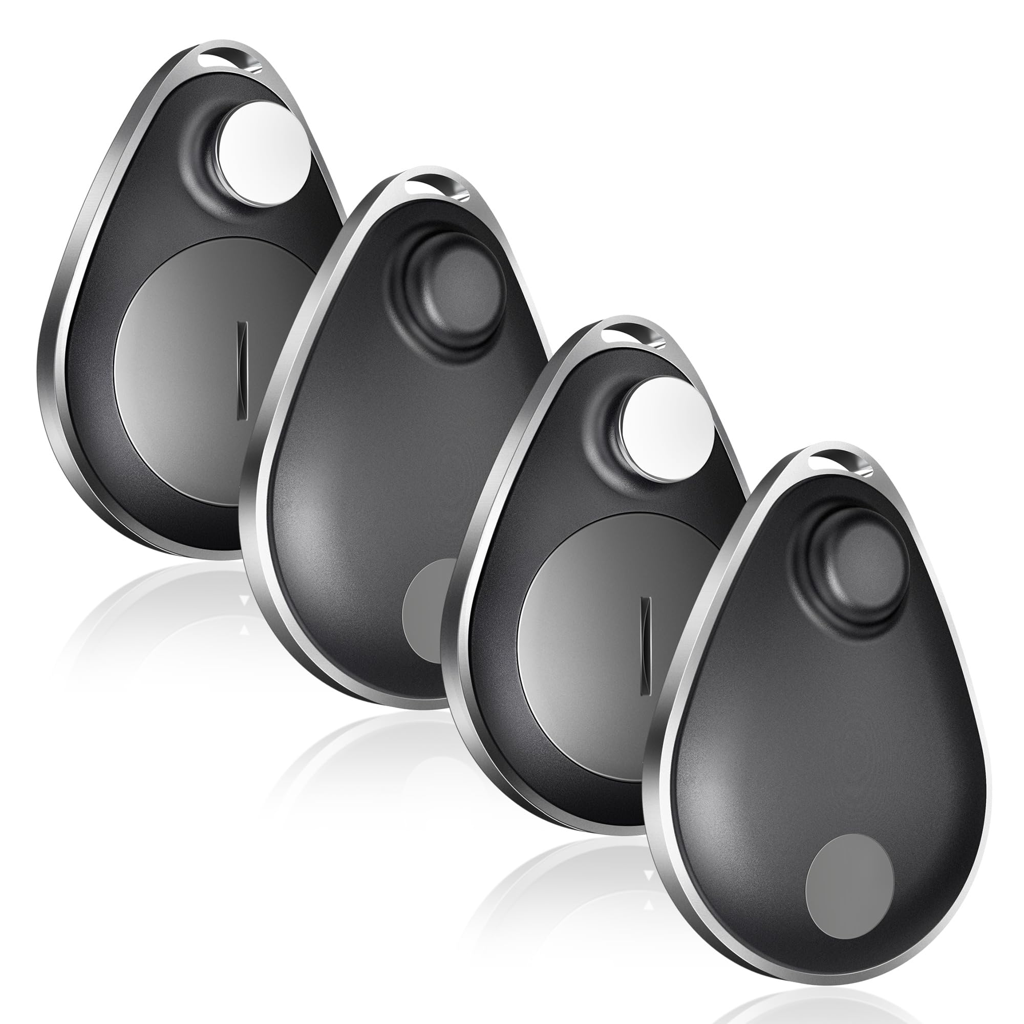 UtagPro GPS Tracker for Kids 4 Pack, Key Finder Works with Apple Find My (iOS only), IP67 Waterproof, Privacy Protection, Lost Mode, No Monthly Fee, Tracking Device for Children, Elderly, Pets(Black)