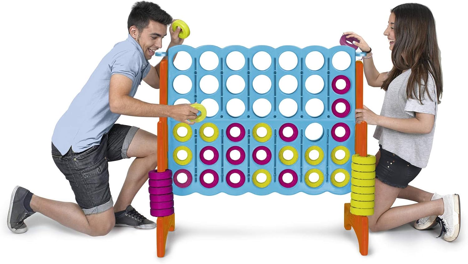 FEBER- Giant mega 4 in a line, for outdoor and indoor (Famosa 800012910) Multicoloured - Image 5