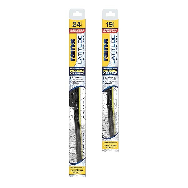 RAIN-X 810160 LATITUDE 2-IN-1 WATER REPELLENT WIPER BLADES,...