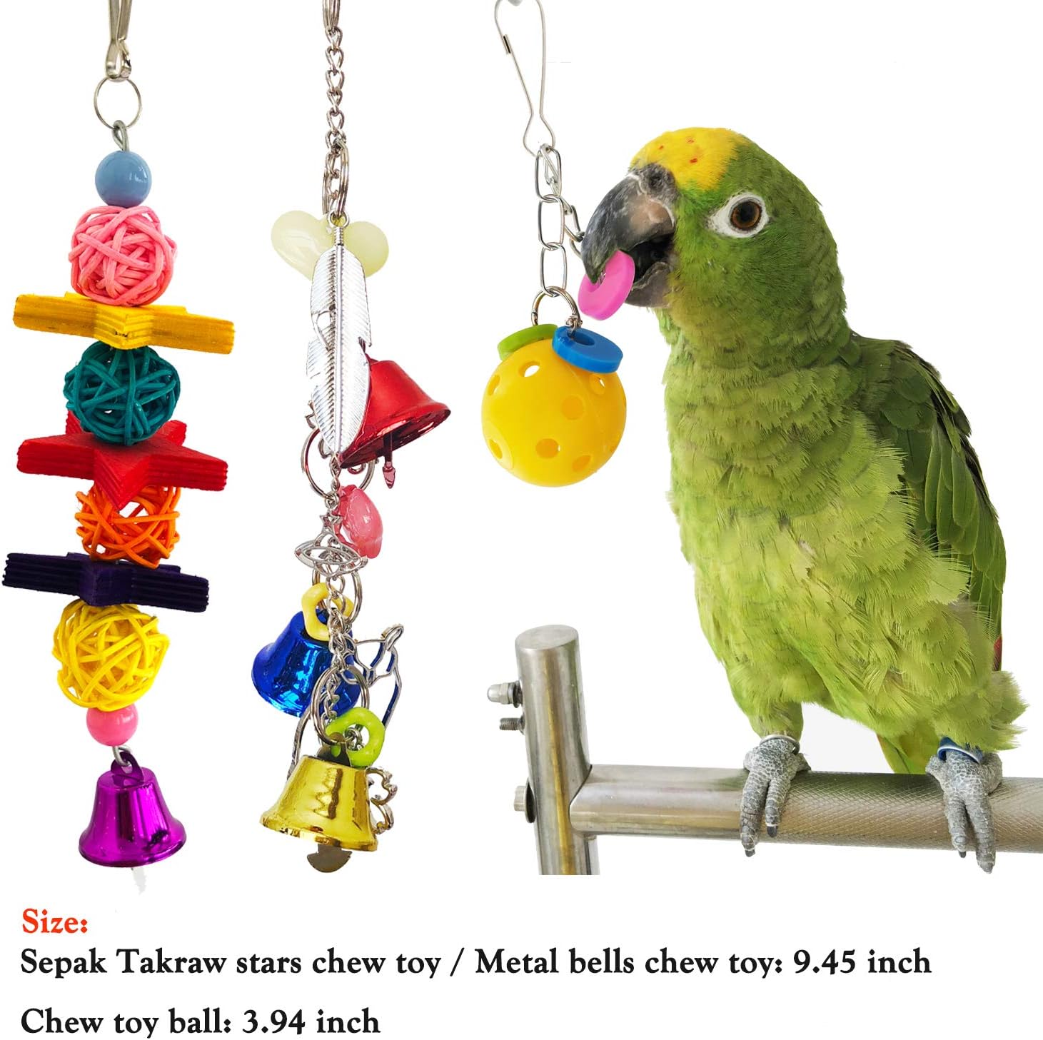 Bird Parrot Toys Ladders Swing Chewing Toys Hanging Pet Bird Cage Accessories Hammock Swing Toy for Small Parakeets Cockatiels, Lovebirds, Conures, Macaws, Finches (Pack of 6 Bird Swing Ladder Toys) : Pet Supplies