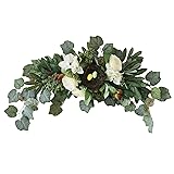 Asodomo 30 Inch Floral Swag, Handmade Floral