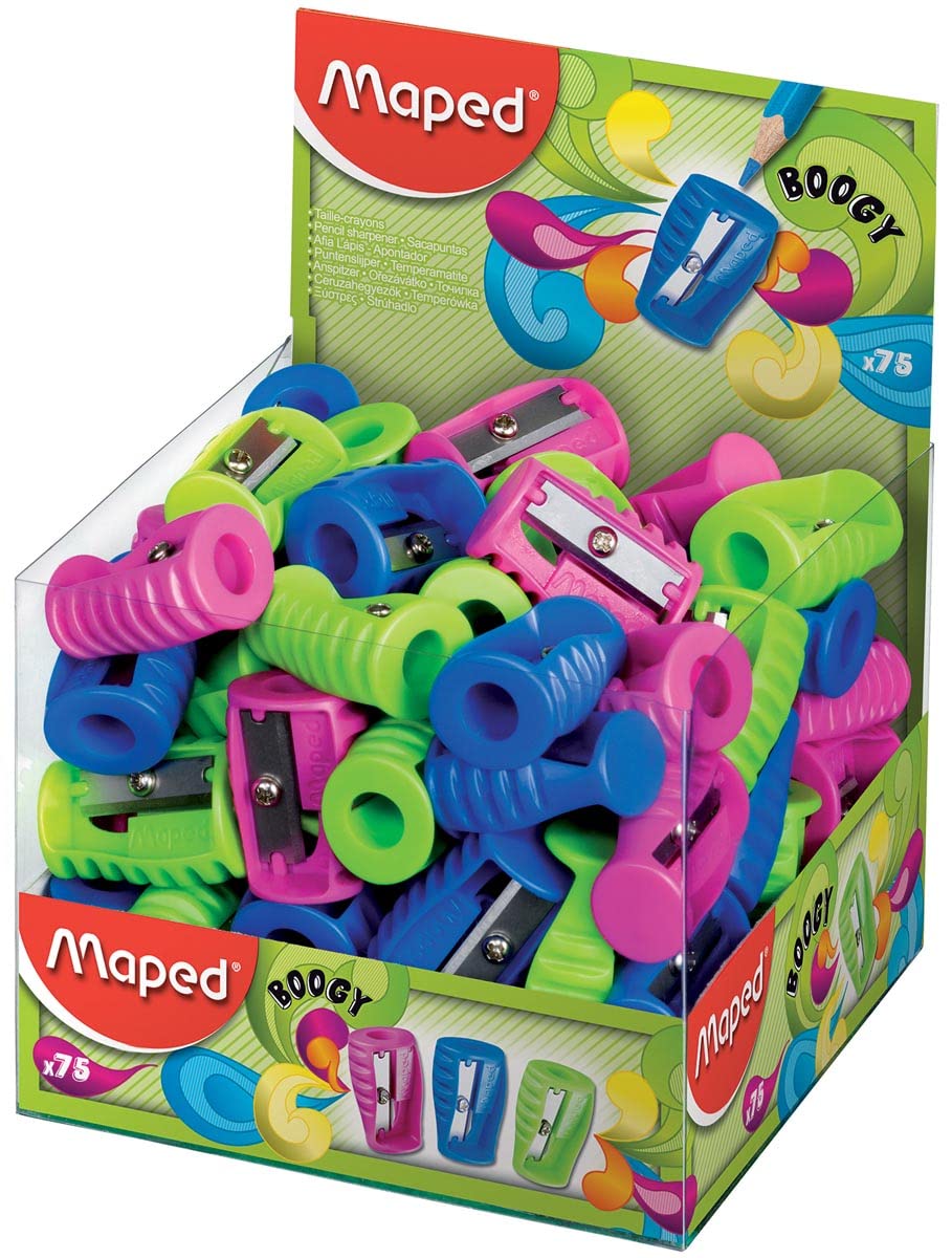 Maped BOOGY 1 Hole Pencil Sharpener 75 Count 63211