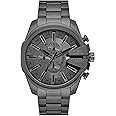 Diesel Mega Chief Stainless Steel Men's Watch with Analog or Digital Movement