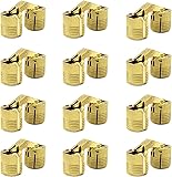 10pcs 0.4inch (10mm) Brass Barrel Hinges Hidden