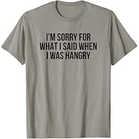Poster Für Die Küche SORRY What I Said When I Was HANGRY Stilvoll Minimalistisch Wanddeko Kreativ Perfektes Geschenk