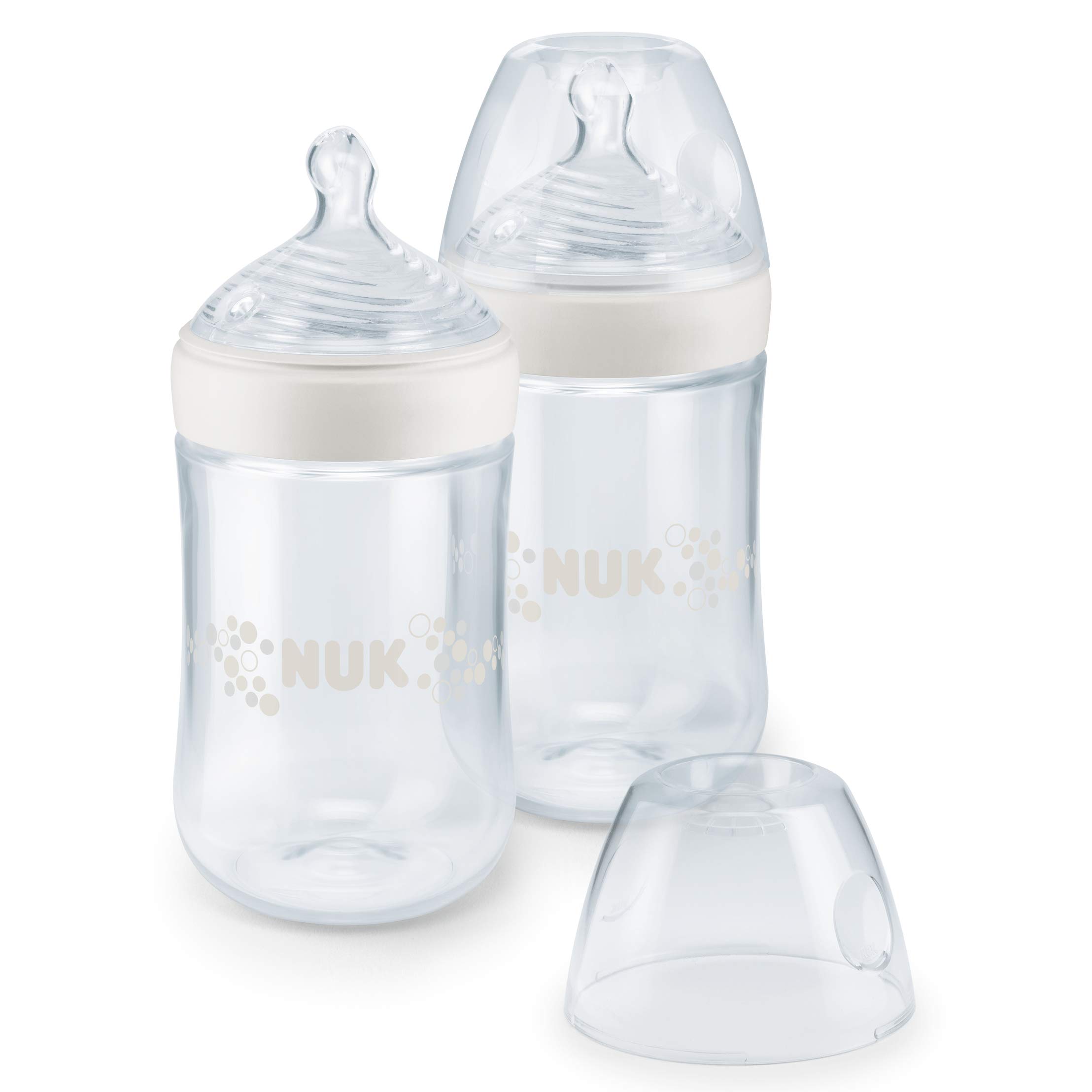 NUK Nature Sense Baby Bottle, with Breast-Like Silicone Teat, BPA-Free