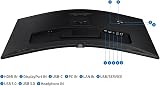 Samsung ViewFinity S6 34" VA WQHD USB-C Curved Monitor LS34C652UAUXXU view 4