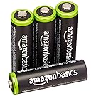 AmazonBasics AA Rechargeable Batteries (4-Pack) Pre-charged - Packaging May Vary